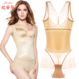 纪安芬 新品塑身内衣收腹超薄束腰美体无痕加强版连体显瘦塑形衣产后 肤色 L建议100-110斤