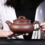 吟香茗宜兴紫砂壶名家王德明纯全手工壶茶具家用泡茶壶原矿紫泥大竹鼓壶