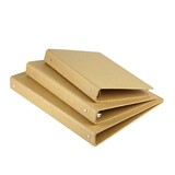 YOQUN 创意文件夹B5牛皮纸活页夹大学生用A5笔记本子20孔26孔6孔小清新厚A4活页本简约定制 B5-9孔牛皮纸外壳