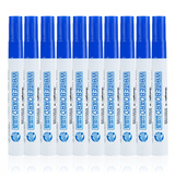 广博（GuangBo）水性可擦白板笔 黑红蓝三色可选 易擦不留痕 办公会议用品 蓝色10支