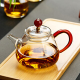 美斯尼 功夫茶壶玻璃泡茶壶小茶壶功夫茶具mini泡茶器 玉珠壶
