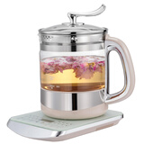 万迪王 全自动加厚全玻璃无胶圈无胶水大容量多功能养生壶电水壶炖燕窝煮花茶自动保温229 1.8L 甜蜜粉 1.8L