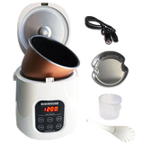 MIDIMOUSE车载电饭锅车载电饭煲24V大货车12V车家两用24伏车用电饭煲 12V/24V轿车货车半挂通用 1.6L