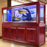 欧庭（OUTING）中式金龙鱼缸水族箱屏风创意生态玻璃客厅大型可订制大鱼缸 200*50*80/70cm底过滤