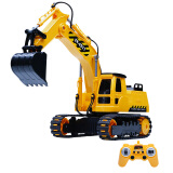 双鹰遥控挖掘机玩具车挖机挖土机电动遥控车汽车工程模型儿童礼物 标准版35cm(E571-001)