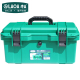 老A (LAOA)多功能防水安全工具箱 带隔层维修塑料箱加厚收纳箱工具箱 17‘工具箱’