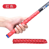 朝宇（ZHAOYU） 鱼竿缠把带手把套硅胶把套热缩管钓鱼手把缠绕带把手吸汗带防滑 红色 圆直径28mm 长度1米