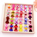 畅印 儿童发饰女童头饰宝宝婴儿发卡蝴蝶结小孩子发夹头花套装 随机发10对颜色