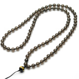 润玺 手工珠链吊坠挂件绳珠链挂绳子珠子挂坠绳脖颈绳男女挂绳 6MM 冰种黑曜石