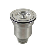 天力厨房水槽下水器 304不锈钢水漏 洗菜盆下水漏配件水池提篮落水XK127 下水口径110提笼式水槽下水器