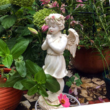 慧祥花园装饰摆件庭院户外别墅园艺装饰品美式乡村复古树脂天使摆件