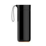 artiart 台湾Artiart创意不倒杯保温杯大容量便携杯真空不锈钢杯子400ml 黑色