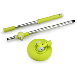 大卫旋转拖把杆加强粗杆细杆伸缩杆圆盘配件D9拓朴通用型D10拓扑原装 绿色V6细杆+塑料盘