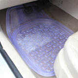 那卡 单片前排驾驶座副驾驶单座单片加大透明通用汽车防水脚垫PVC塑料防滑（只有单片的） PVC透明单片(71*50)