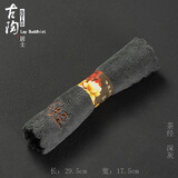 古石尊  超细纤维高级加厚茶韵茶巾 吸水性超强茶布 功夫茶具茶道零配 茶韵茶巾-深灰