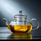 青麦 加厚玻璃功夫茶具套装家用耐高温可加热玻璃泡茶花茶壶整套组合 800ml单壶 1件
