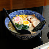 美浓烧（Mino Yaki） 美浓烧日本进口复古汤碗大号家用陶瓷餐具面碗沙拉碗 菊华