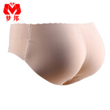 梦邦女士假屁屁内裤一片式无痕丰臀丰胯加垫臀垫加厚提臀翘臀内裤 两倍加厚透气肤色 S