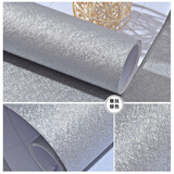 安贝易墙纸自粘墙壁贴纸自贴电视背景墙卧室客厅现代简约防水可擦桌面贴 蚕丝银灰色 60厘米宽X5米长