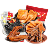 火宫殿（Huogongdian） 辣味零食大礼包 湖南 臭豆腐香干毛毛鱼鸭翅肉类小吃组合538g