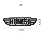 Fastso尚透社BT160 徽章布贴衣服补丁黑色羽绒服补丁贴布刺绣T恤裤子牛仔服装饰贴花 3#