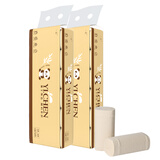 一晨 本色卷纸卫生纸原生竹浆擦手纸妇婴卷纸家用不漂白厕纸手纸 4层 58g/卷*24卷 2.8斤