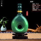 信义德景德镇陶瓷空酒瓶酒坛子 一斤装创意酒装饰白酒瓶摆件多款多规格 1斤绿色太阳 尺寸