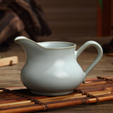 汝窑有把长嘴茶海公道杯套装功夫美到家茶具青陶瓷茶具茶道茶杯套装开片 长嘴茶海