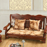 花语缤纷 加厚毛绒红木沙发垫实木沙发坐垫椅垫坐垫可拆洗 腊梅 52*170（三人）