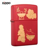ZIPPO打火机防风煤油之宝 火锅底料官方原装 生日礼物送男友精选礼物 红哑漆 233-C-000003