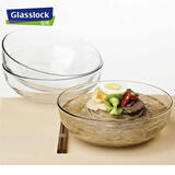GLASSLOCK韩式耐热钢化玻璃碗加厚水果沙拉碗透明碗家用汤碗泡面冷面碗 透明碗1415ml*3个