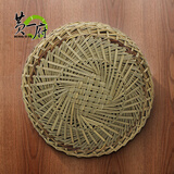 黄一府（HUANG YI FU） 黄一府手工编织竹木蒸笼大小草垫家用蒸小笼包子蒸格笼屉垫 27厘米(适用30蒸笼)