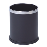 诺爵 卫生间垃圾桶宾馆酒店垃圾筒夹缝厨房收纳桶网吧方形大号垃圾桶 塑料圆*形单层垃圾桶