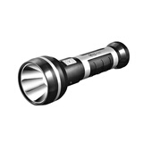 雅格 强光手电筒 充电式户外登山露营家用高亮大功率LED灯珠 YG-3711 YG-3736【0.5W+250mAh】