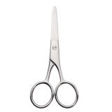 众福缘 鼻毛剪刀圆头修剪器男士尖头不锈钢手动修胡子剪刀女士修眉毛小剪刀 圆头版A款