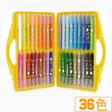 晨光（M&G）24色油画棒36色幼儿园儿童旋转水溶性绘画12色丝滑小学生用口红式可水洗新蜡笔炫彩棒 36色+含晨光笔刷1支