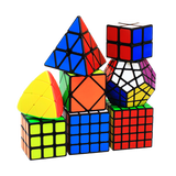 圣手异形魔方三阶二四五阶套装比赛专用镜面斜转金字塔五魔方顺滑玩具 经典8件套装
