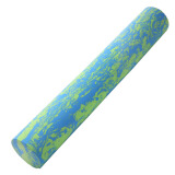 Aomadon迷彩泡沫轴瑜伽柱普拉提泡沫按摩轴肌肉放松按摩轴 EVA瑜珈滚轴 光面蓝绿色(90CM)