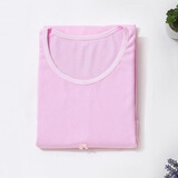 黛芷芙孕妇裤棉春秋冬保暖孕妇秋棉托腹单件孕妇线裤棉毛 粉色哺乳上衣 XL