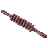 福奥堂 经络瑜伽按摩棒木质手动滚轮按摩器滚珠按摩器颈椎腿部足部足底背部全身通用小腿神器 升级不开裂款 9轮