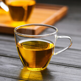 美斯尼 茶杯品茗杯小茶杯双层玻璃杯子功夫茶杯茶具主人杯茶碗泡茶杯 150ml 星雅杯