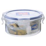 乐扣乐扣塑料保鲜盒饭盒微波炉碗分隔密封盒便当储物盒餐盒水果保鲜盒 圆形【300ml】