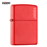 ZIPPO打火机防风煤油之宝哑漆商标元旦礼物送男友送长辈元旦礼物 红色款 233ZL