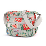 佳韩新款尼龙布印花女包时尚大容量多功能妈妈包轻便休闲单肩斜跨包 玫瑰花