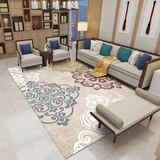 圣艾尔欧式几何地毯简约时尚图案客厅茶几地毯卧室长方形餐桌地毯可水洗 中式传统花纹 平面款200*300cm大型客厅地毯