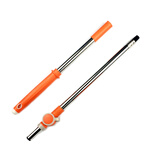 大卫旋转拖把杆加强粗杆细杆伸缩杆圆盘配件D9拓朴通用型D10拓扑原装 桔色两节V6细杆