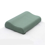 晴也家纺绿色枕头7-9cm式橄榄绿枕芯枕套单人宿舍学生定型枕内务绿色枕头 浅款 硬质海绵内芯【含枕套】