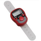 途缘（Tuyuan）五位数手指戒指计数器 带灯手动电子计数器电子数显用品 红色