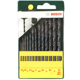 【准新品】博世（BOSCH）金属麻花钻头套装（13件套）HSSR(不同长度)