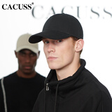 CACUSS鸭舌帽男女通用品质棒球帽四季遮阳帽子男女户外登山帽XB0061 黑色奢华版 M 57-59CM